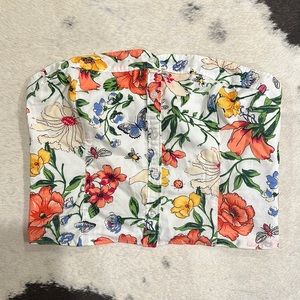 Hollister Cropped Tube Top